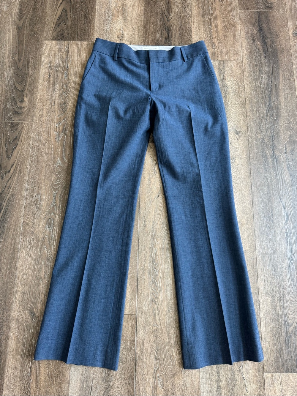 Banana Republic The Martin Fit Wool Blend Blue Pants Size 6